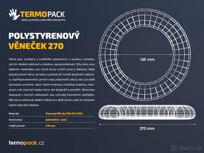 Polystyrenové venčeky -různé, nové - 8