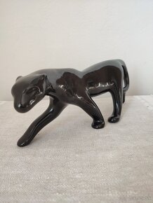 Keramia veľký čierny panther keramická soška 30 cm - 8