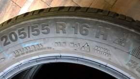 ZIMNÉ 205/55 R16 91H 4 ks CONTINENTAL cca 6-7mm LEN 30-€/kus - 8