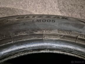 215/60 r16 zimné 4 ks BRIDGESTONE+PIRELLI dezén 8,6-7,1 mm - 8