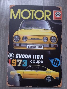 Škoda 100L,120L/LS,110 R,130 RS, Felícia retro tabuľka - 8