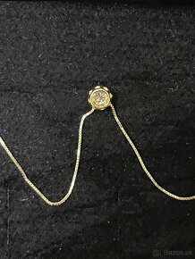 Diamantový náhrdelník žlté zlato - 8