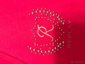 REPLAY originál fuksia damske tricko M/L - 8