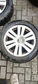 Predám celoročnu sadu kolies 206/55R16 rozteč 5x112 R16 - 8