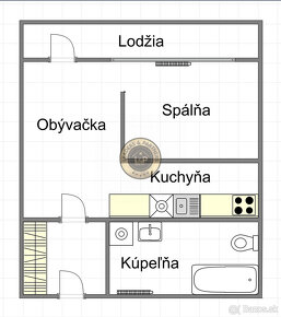 Krásny 1 izbový byt s balkónom na predaj - 8