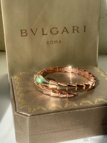 BVLGARI Serpenti Viper náramok, Rose gold - 8