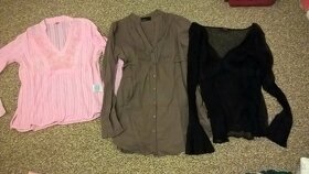 balík blúzky, šaty a tričká dámske M-L - 8
