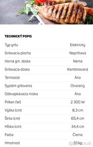 Elektrický stolný gril Sencor SBG 106BK - 8