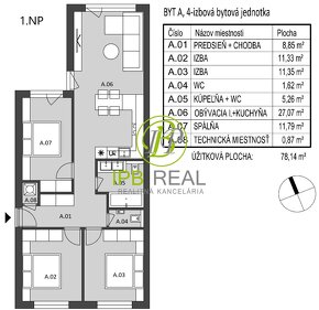 Nový 4-izb. byt so záhradou a parkovaním v rodinnom dome v S - 8