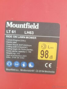 Záhradný RIDER Mountfield Levita LT 61 LH63 - 8