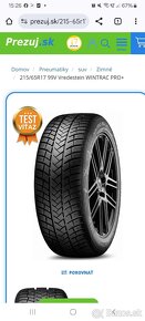 215/65 r17 zimne pneumatiky Vredestein - 8