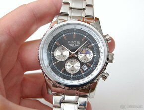 LIGE 8989 Chronograph - pánske luxusné celokovové hodinky - 8
