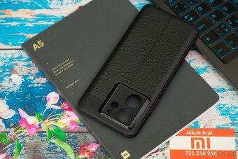 Puzdro s koženkovým vzorom pre Xiaomi, Redmi, Poco - 8