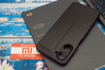 Silikónové puzdro s koženkovým vzorom pre Realme - 8