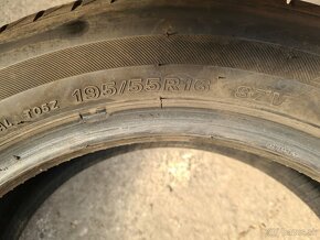 195/55r16 letné 4 ks BRIDGESTONE dezén 7,3-6,3 mm - 8