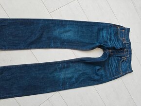 LEVIS 501 31/32 námornícka  modra panske rifle džínsy - 8