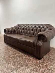 CHESTERFIELD ŠTÝL,KOŽENÁ 3+2+1 - 8