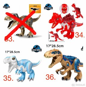 Obrovské dinosaury typ lego - nové, nehrané - 8