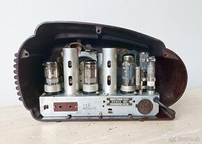 Art Deco starožitné rádio Talisman se želvinovým vzorem - 8