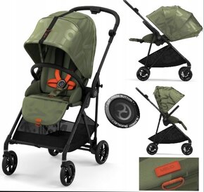 Cybex Melio Street Olive športový kočík+ zimný fusak - 8