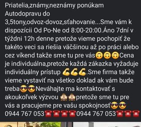 Autodoprava do 3,5t ☎️0944 767 053☎️ - 8