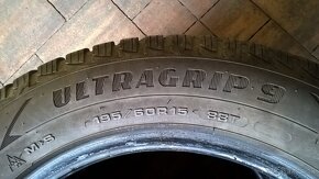 3 ks ZIMNÉ 195/60 R15 88T GOODYEAR cca 6-7 mm  LEN 25,-€/kus - 8