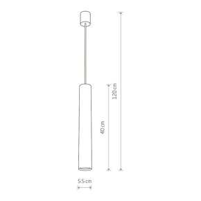 4x Lampa valec - Eye Black v3 - 8