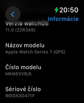 Predám Apple Watch 7 45mm Starlight - 8