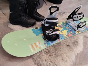 Snowboard komplet 115 cm s viazaním + topánky - 8