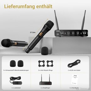 Bezdrôtový mikrofónny systém UHF TONOR TW350 - 8