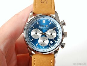 LIGE 89136 Luxury Chronograph - pásnke štýlové hodinky - 8