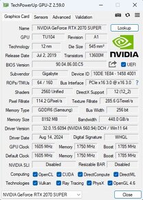 GIGABYTE GeForce RTX 2070 SUPER WINDFORCE 3X 8GB - 8