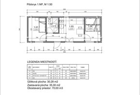 Celoročný Mobilný dom v rozmere 10x3,5 - 8