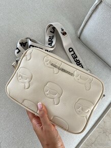 Crossbody kabelka Karl Lagerfeld béžová - 8