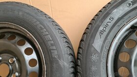 VW disky 5x112, ET 43, zimné Pirelli 195 / 65 R15 - 8