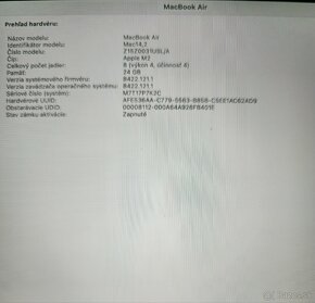 Macbook Air M2 1TB 24 GB 10 GB nový - 8