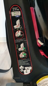 Detská autosedačka 9-25 kg, polohovateľná, Isofix - 8