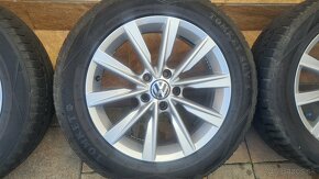 4 x 17" disky + letné pneu originál Volkswagen (Škoda ...) - 8