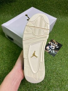 Air Jordan 4 white/gold - 8