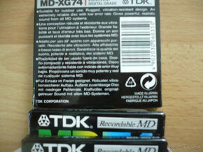 Audio a Mini Disc kazetu TDK - 8