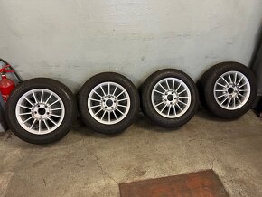 Mercedes zimné 195/65 r15, disky 15x6,5j, 5x112 - 8