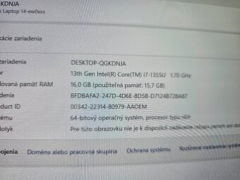 HP Pavilion Plus 14 OLED so 16 gb ram i7 procesorom a 512gb - 8