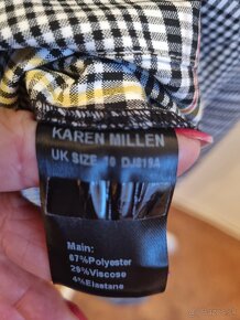 kárované košeľové šaty Karen Millen veľ. 38 - 8