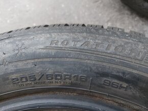 205/60R16 DUNLOP- NOKIAN sada zimných pneumatík - 8