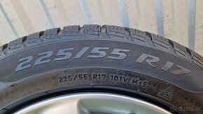 Zimná sada originál Audi A6, 5x112 R17 + pneu 225/55 R17 - 8