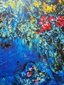 MARC CHAGALL – Bouquet Ardent (bez rámu) Litografická tlač - 8