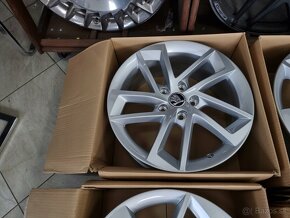 Originalne Alu disky elektróny 5x112 r17 Audi Škoda Seat - 8