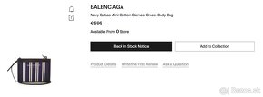 BALENCIAGA CANVAS BAG - NAVY ORIGINÁL - 8