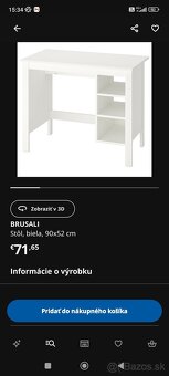 Stolík na počítač IKEA Brusali - 8