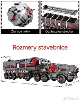 Nová stavebnica sci-fi nákladného transportéra (3712 dielov) - 8